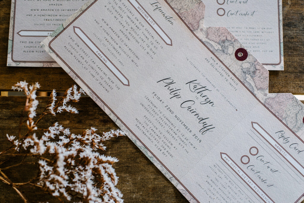 personalised elegant wedding stationery