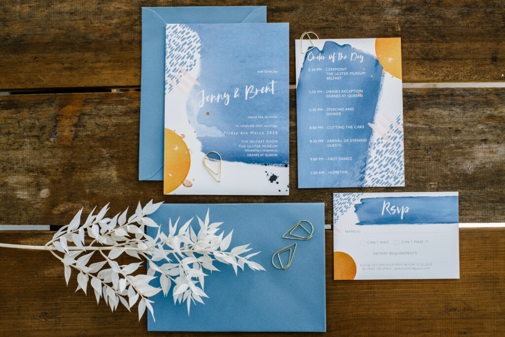 elegant wedding stationery suite