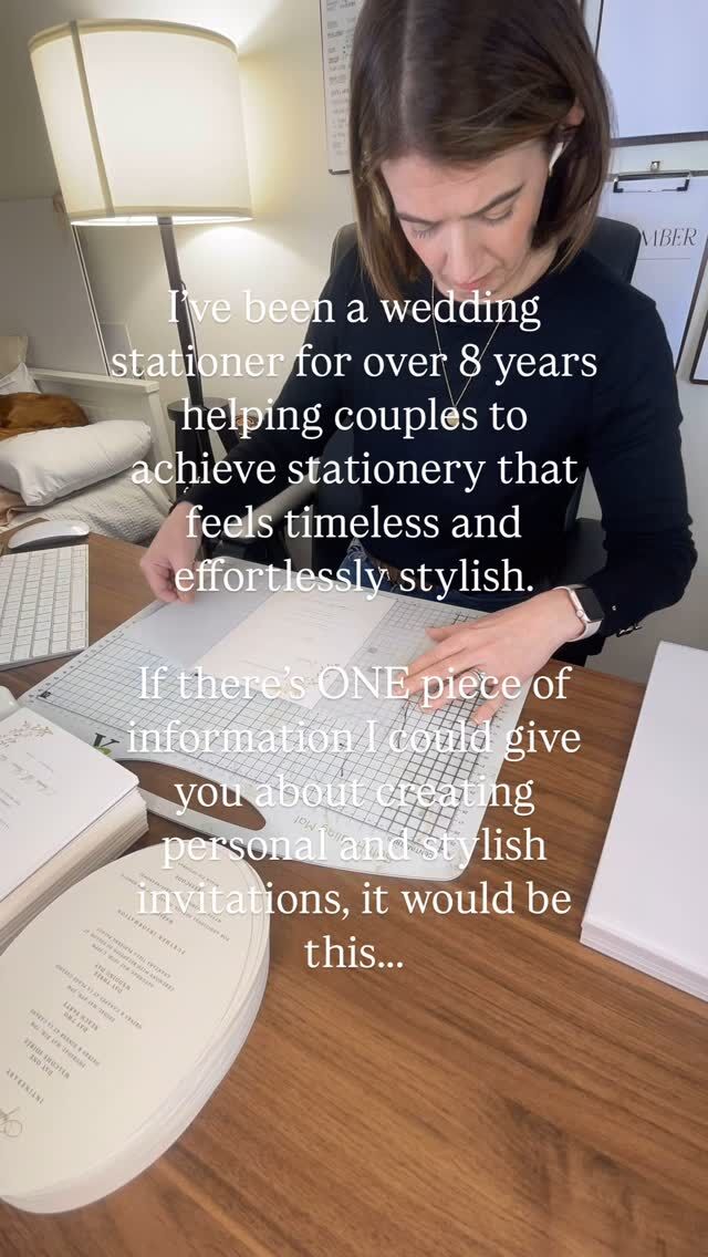 Don’t over-complicate it!

From trying to fit in ALL the styles, embellishments and details, you can easily overpower your design and end up with something that looks unintentional.

Work with your designer to get crystal clear on your vision and follow their advice on how to create an elegant and timeless invitation that will have your guests excited for what else is in store! 

Whether you decide to work with us on a Bespoke suite or choose to customise one of our pre-designed collections, you can be certain we will guide you to perfectly completed wedding stationery at every stage of your journey! 

#bespokeweddingstationery #weddingstationerydesign #northernirelandweddings #weddingdetails #weddingdetails #weddinginvitation #semibespokeweddingstationery #gettingmarriednorthernireland #luxuryweddinginvitations